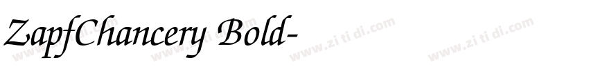ZapfChancery Bold字体转换
